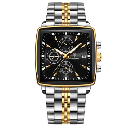 Mens Multifunctional Business Waterproof Watch