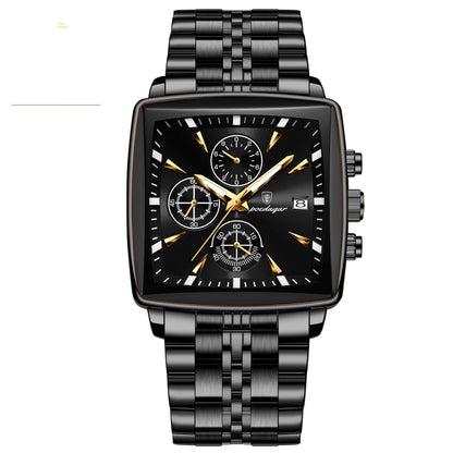 Mens Multifunctional Business Waterproof Watch