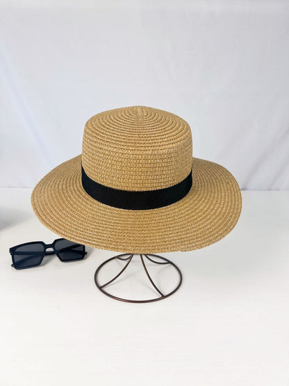 Summer Travel British Simple Sun Hat elegant and lightweight .