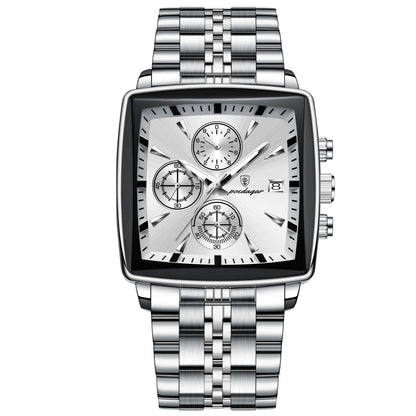 Mens Multifunctional Business Waterproof Watch