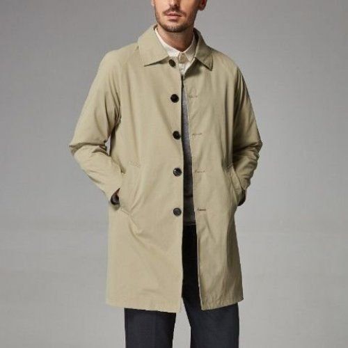 Men's Mid-length Loose Skin Trench