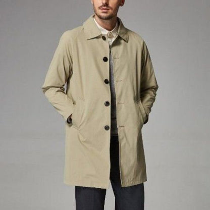 Men's Mid-length Loose Skin Trench