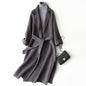 Reversible Cashmere Coat Women's Mid-length Loose Over Knee Coat