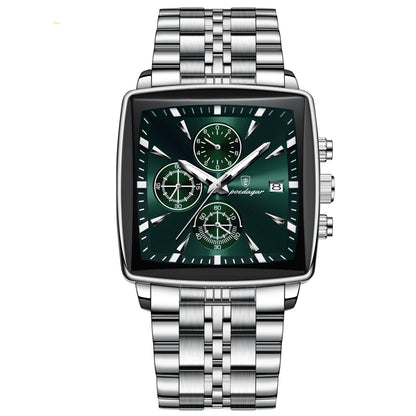 Mens Multifunctional Business Waterproof Watch