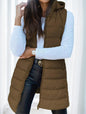Women'S Elegant Hooded Puffer Vest