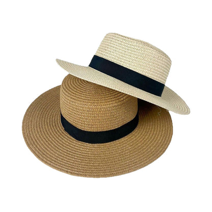 Summer Travel British Simple Sun Hat elegant and lightweight .