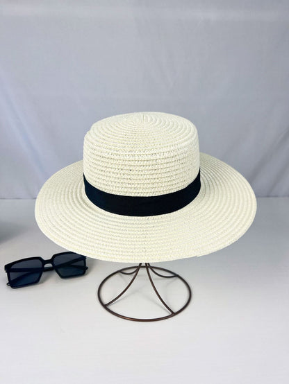 Summer Travel British Simple Sun Hat elegant and lightweight .