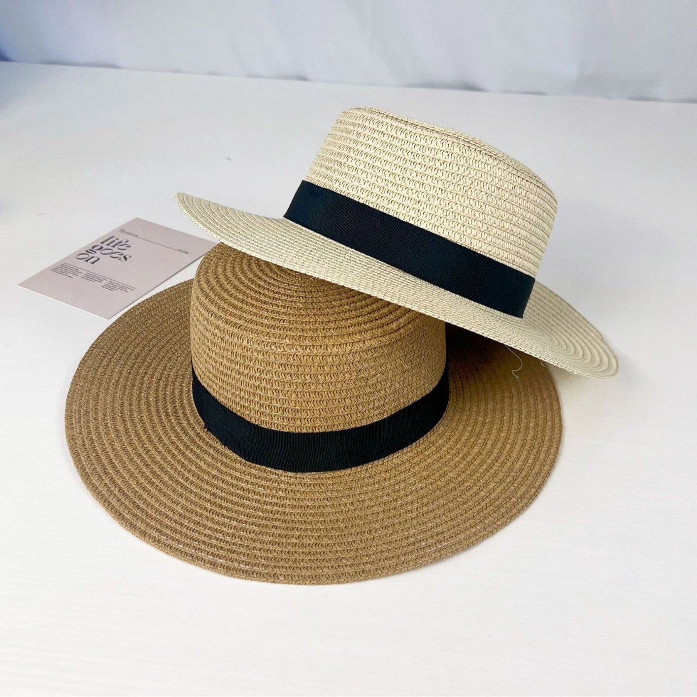Summer Travel British Simple Sun Hat elegant and lightweight .